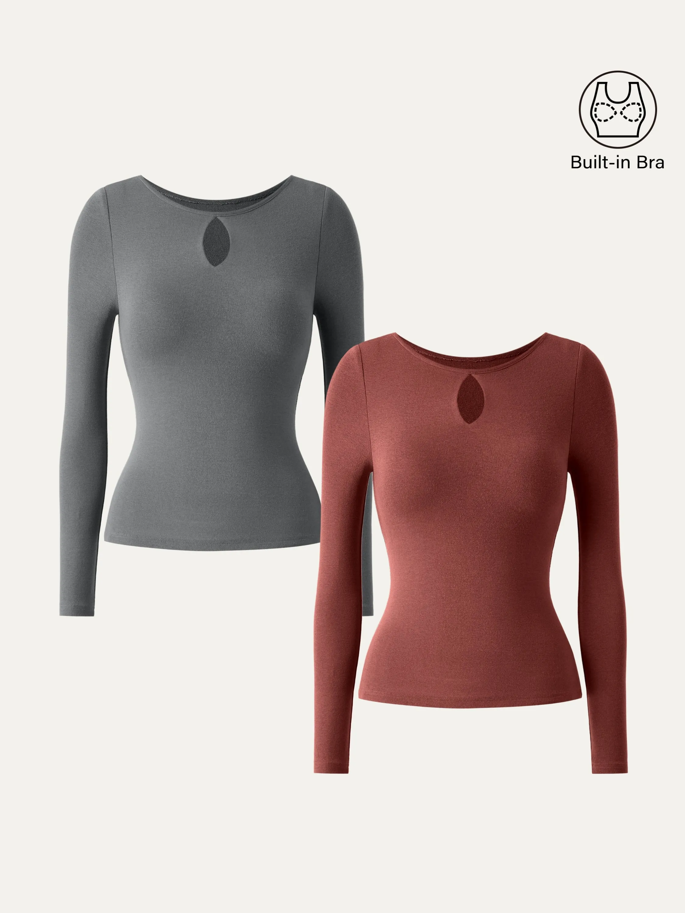 Thermal Keyhole Brami Top