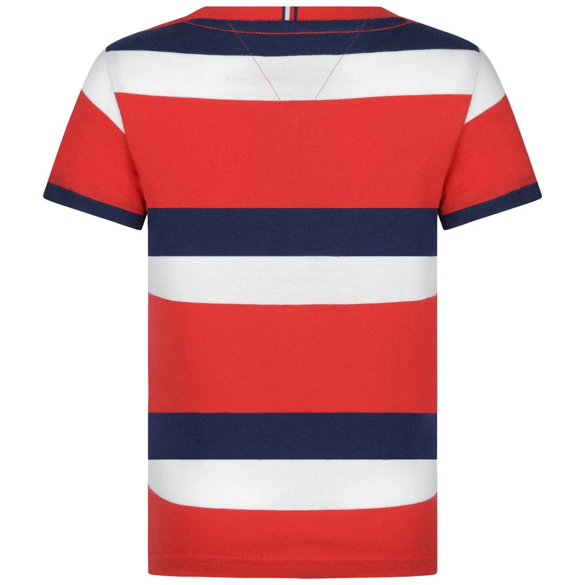 Tommy Hilfiger Boys T-Shirt - Striped Cotton Flag T-Shirt