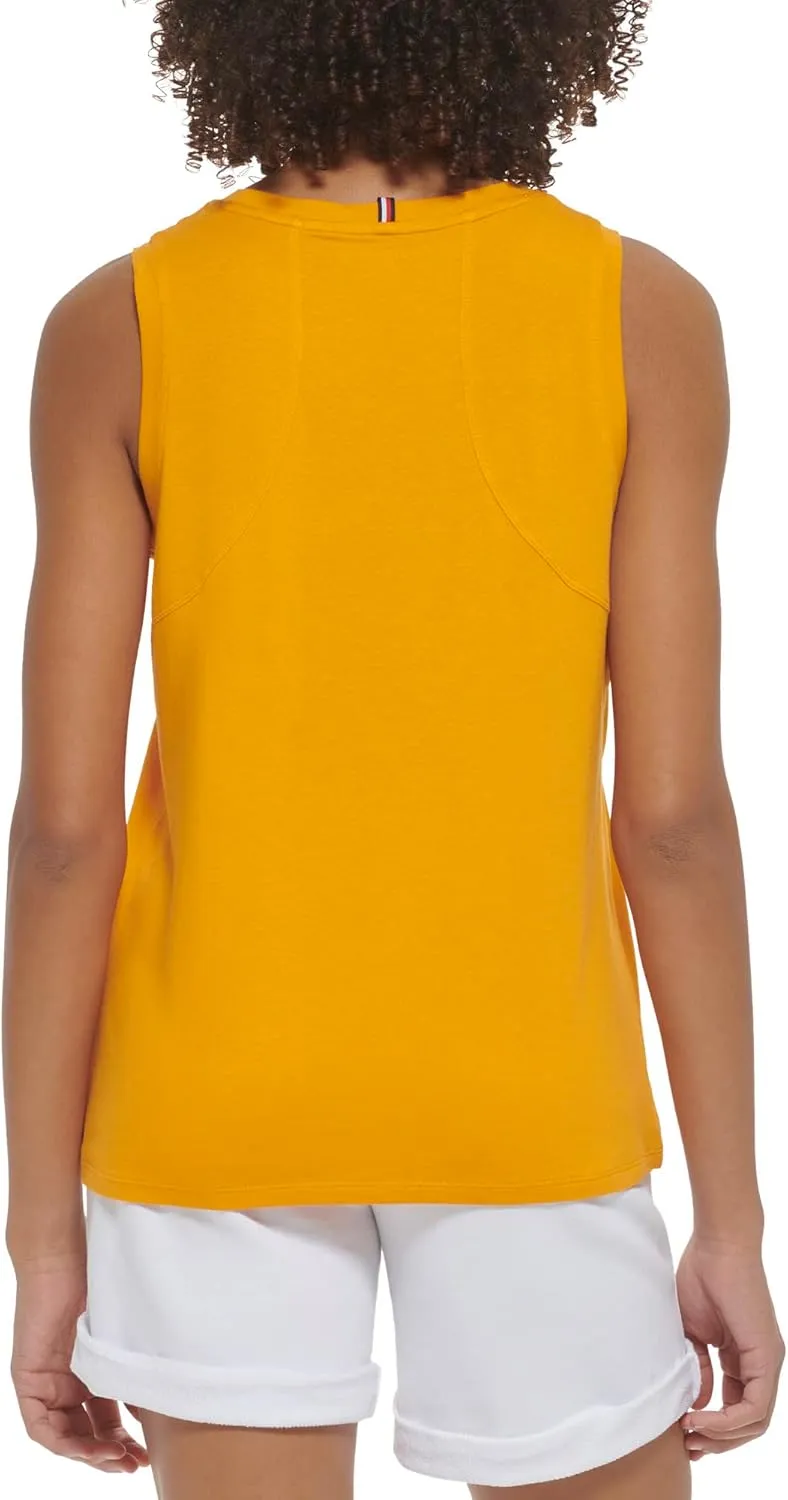 Tommy Hilfiger Women's Racerback Printed Chest Graphic Tank