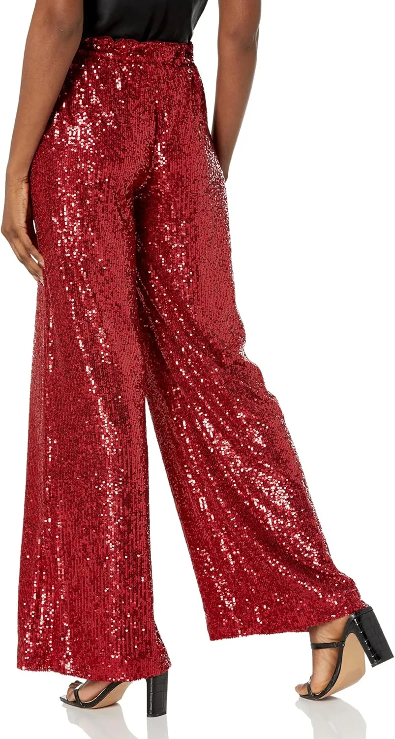 Trina Turk Women's Wide Leg Sequin Pants