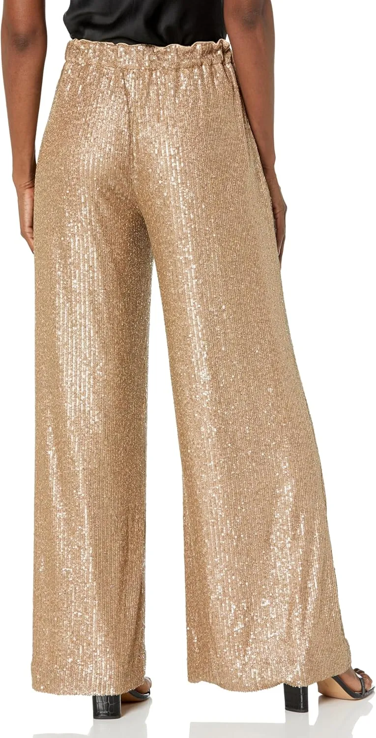 Trina Turk Women's Wide Leg Sequin Pants