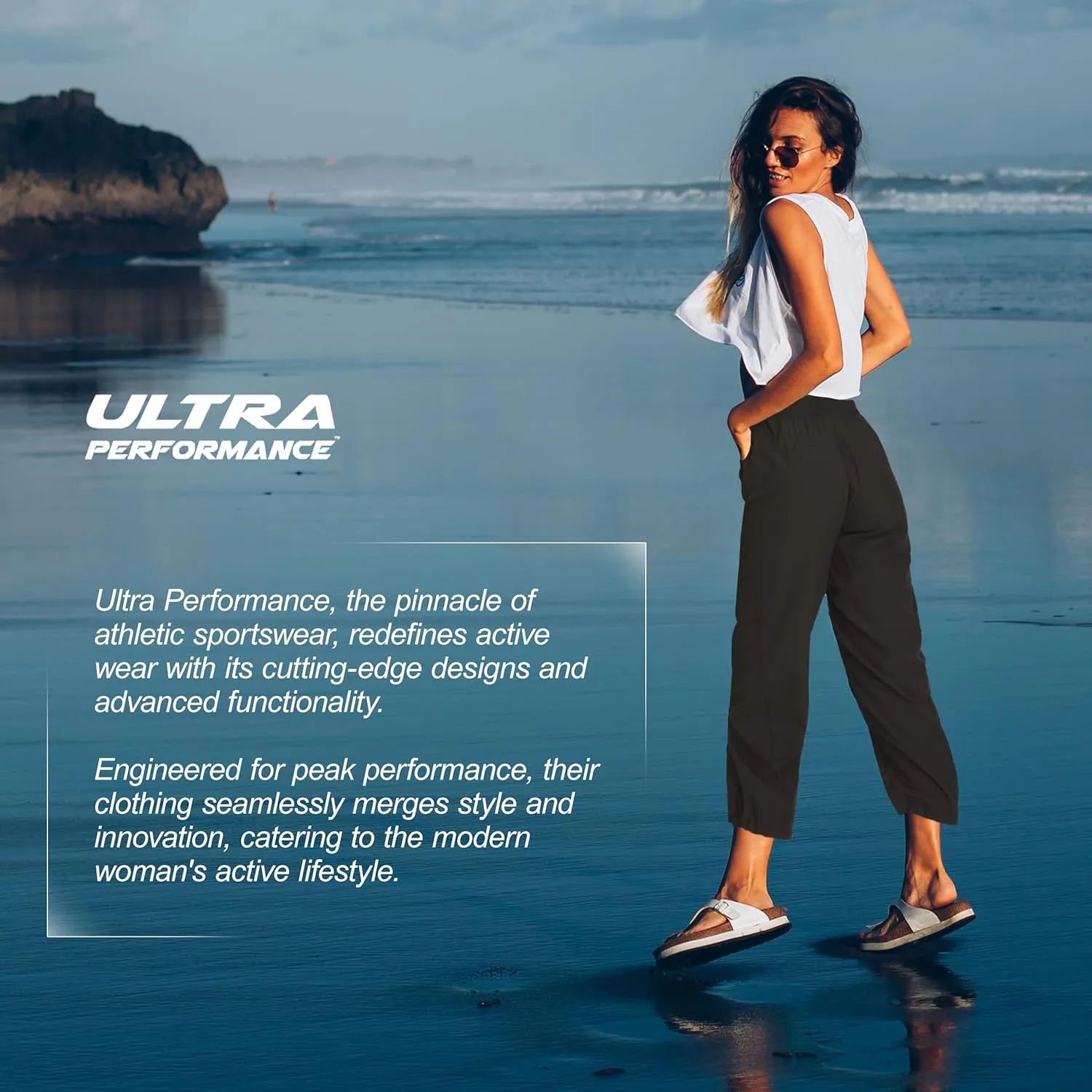 Ultra Performance Capri Pants for Women 2 Pack Womens Capris Hiking Capri Pants Summer Clothes for Women (Avail in Plus Size)