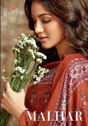 Vastu Tex Malhar Cotton Satin Printed Dress Material