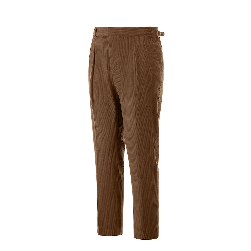 Winter Corduroy Peak Lapel 2 Pieces Men's Suits Jacket Pants 2786