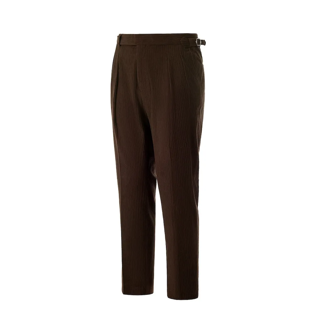 Winter Corduroy Peak Lapel 2 Pieces Men's Suits Jacket Pants 2786