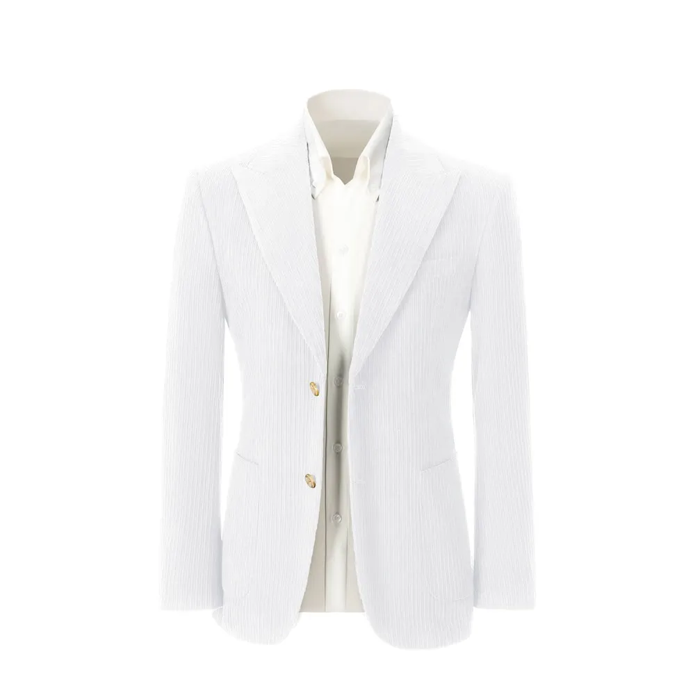 Winter Corduroy Peak Lapel 2 Pieces Men's Suits Jacket Pants 2786