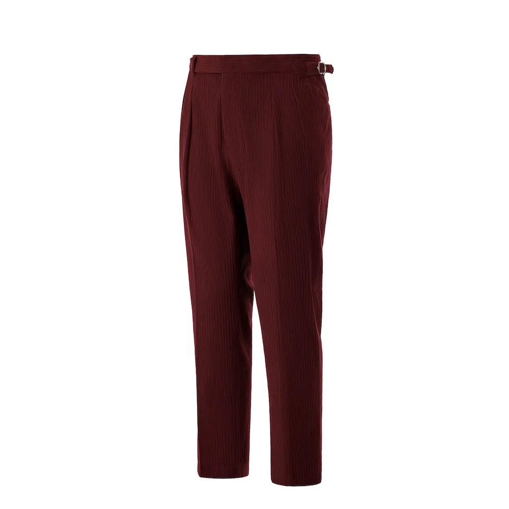Winter Corduroy Peak Lapel 2 Pieces Men's Suits Jacket Pants 2786