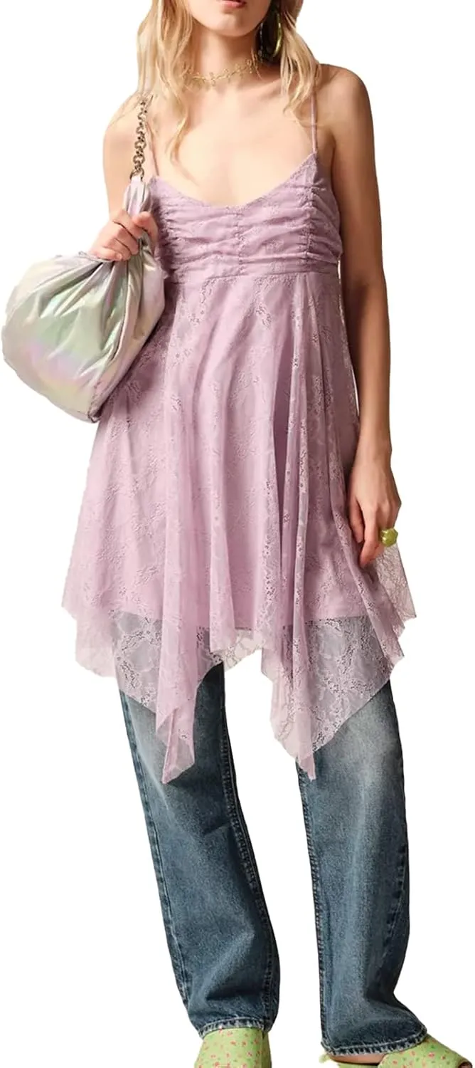 Women Floral Bodycon Mini Dress Y2k Sexy Fly Sleeve V Neck Ruffle Dress 2023 Summer Casual Dresses Sundress