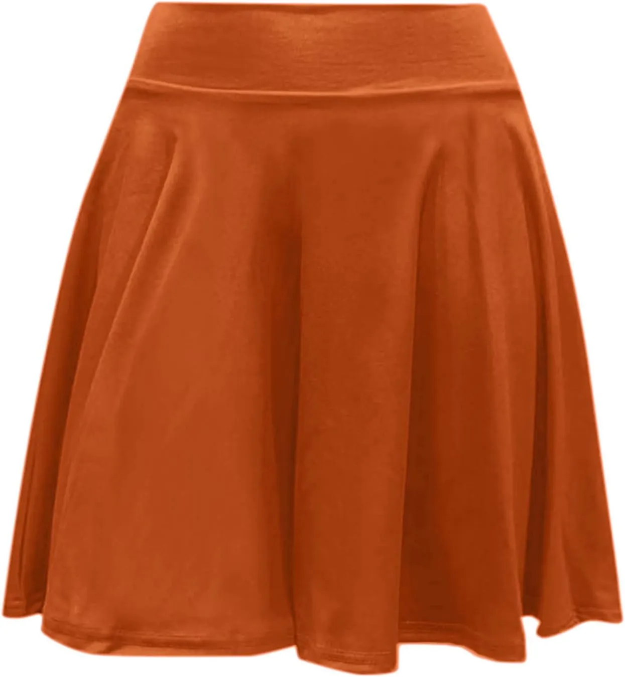 Women High Waist Skater Skirts Slim Fit Flare Mini Skirt with Shorts, Casual Athletic Skorts Pleated Tennis Skirt