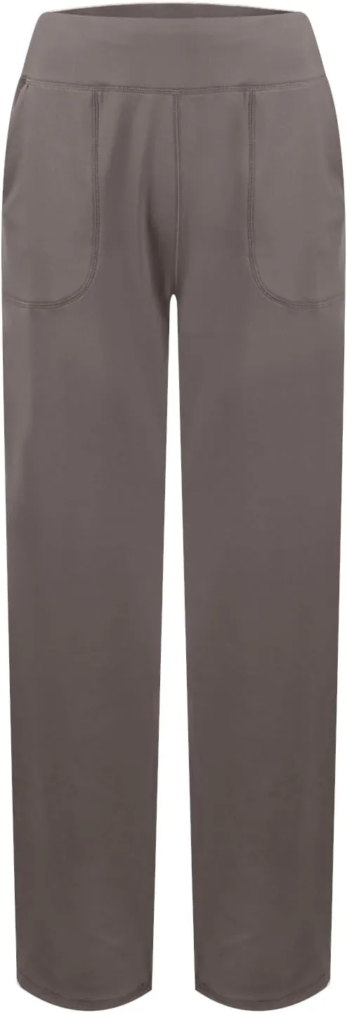 Women Wide Leg Yoga Pants with Pockets Tummy Control Flare Leggings Straight Leg Sweatpants Stretch Lounge Pants