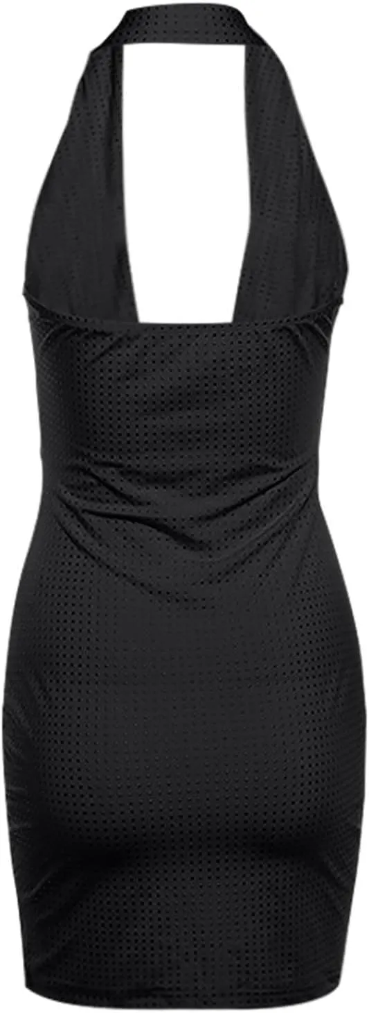 Womens 2024 Wrap V Neck Dress Sequin Sleeveless Ruched Bodycon Sexy Dress Ladies Party Cocktail Club Fashion Mini Party Dress
