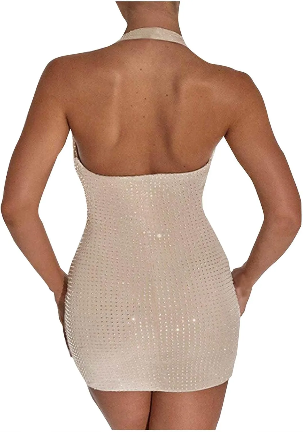 Womens 2024 Wrap V Neck Dress Sequin Sleeveless Ruched Bodycon Sexy Dress Ladies Party Cocktail Club Fashion Mini Party Dress