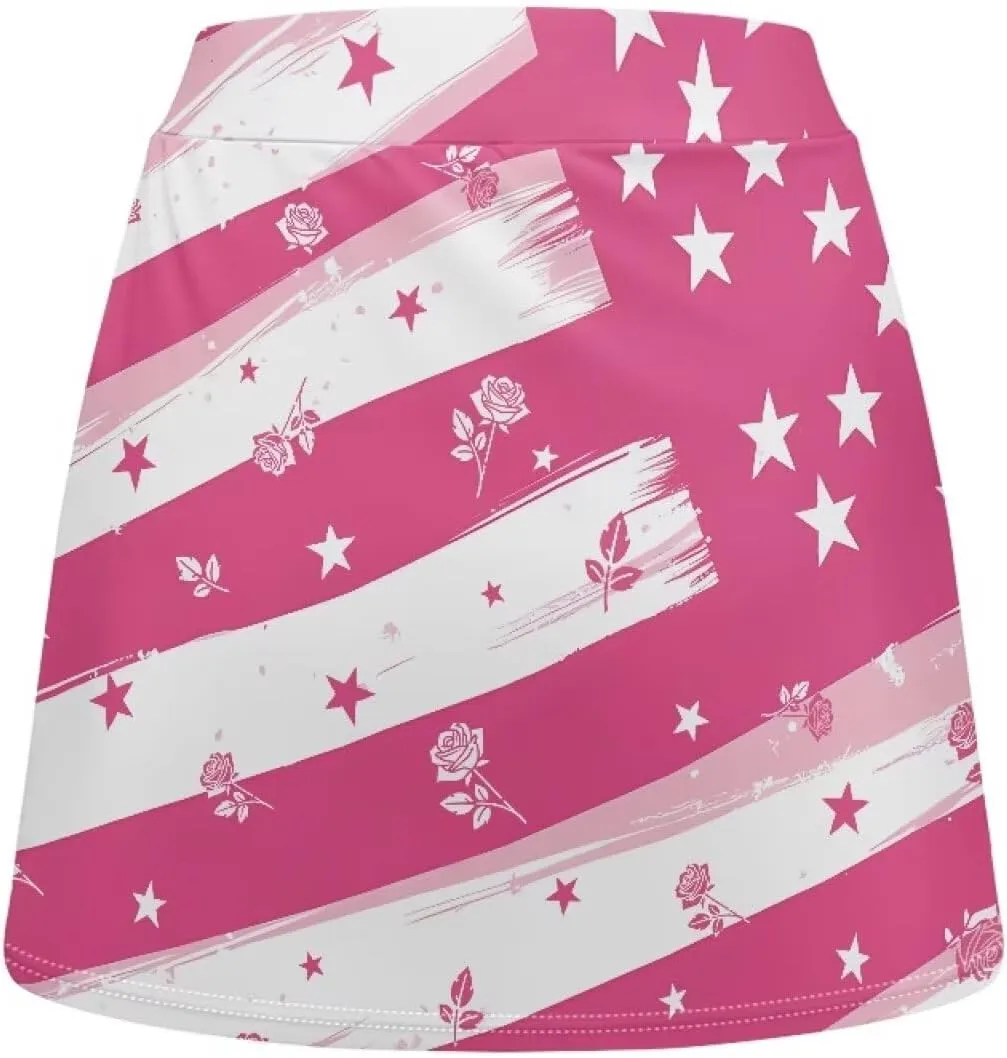 Women's Athletic Tennis Skorts with Pockets Built-in Shorts Golf Active Skirts for Sports Running Gym XS-3XL