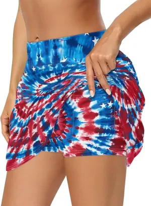 Women's Skorts Skirts High Waisted Summer Going Out Y2K Bodycon A Line Skirt with Shorts Underneath