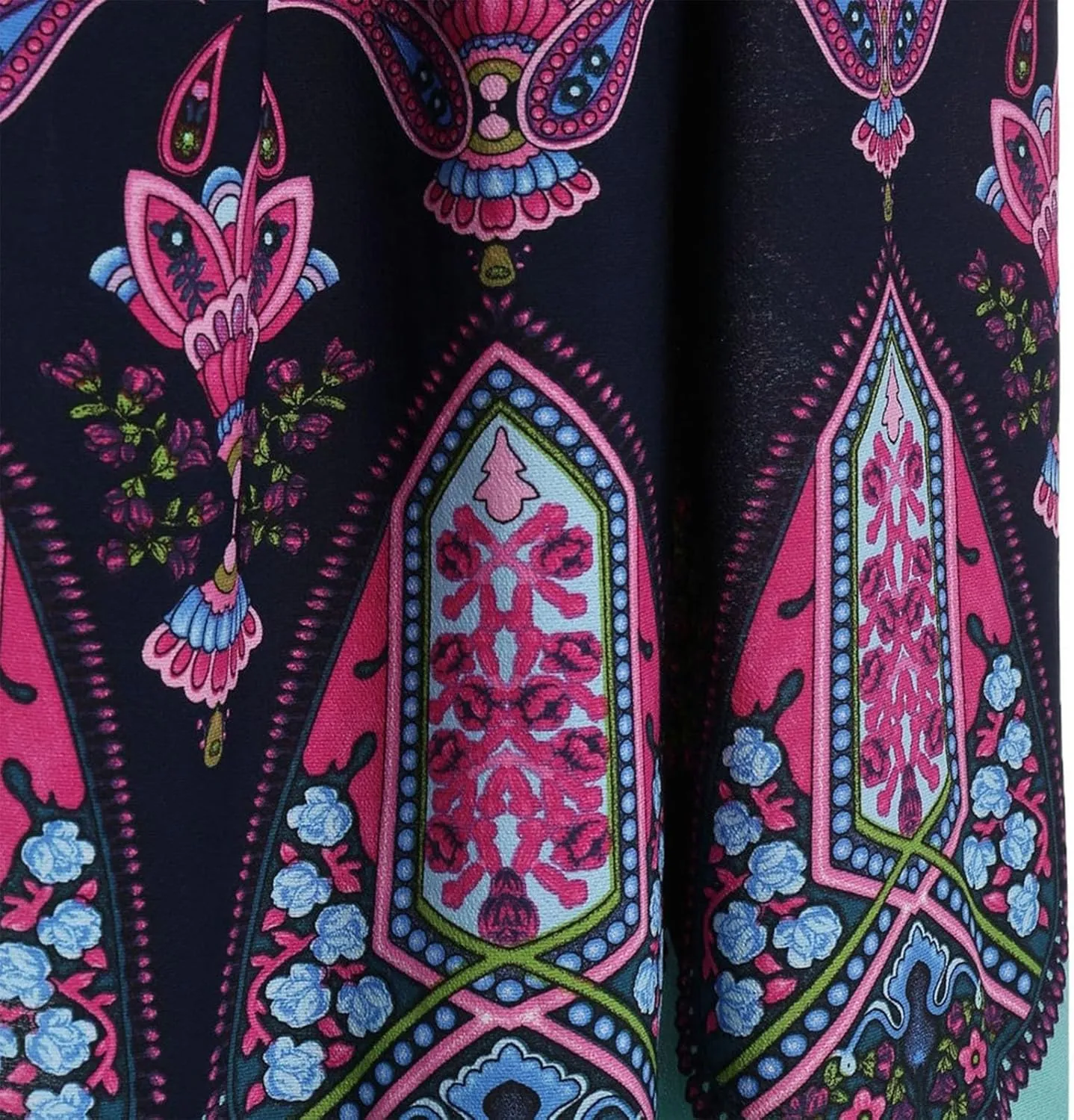 Women's Summer Bohemian Floral Print Split Beach Party Maxi Dress Wrap V Neck Short Sleeve Casual Long Dresses