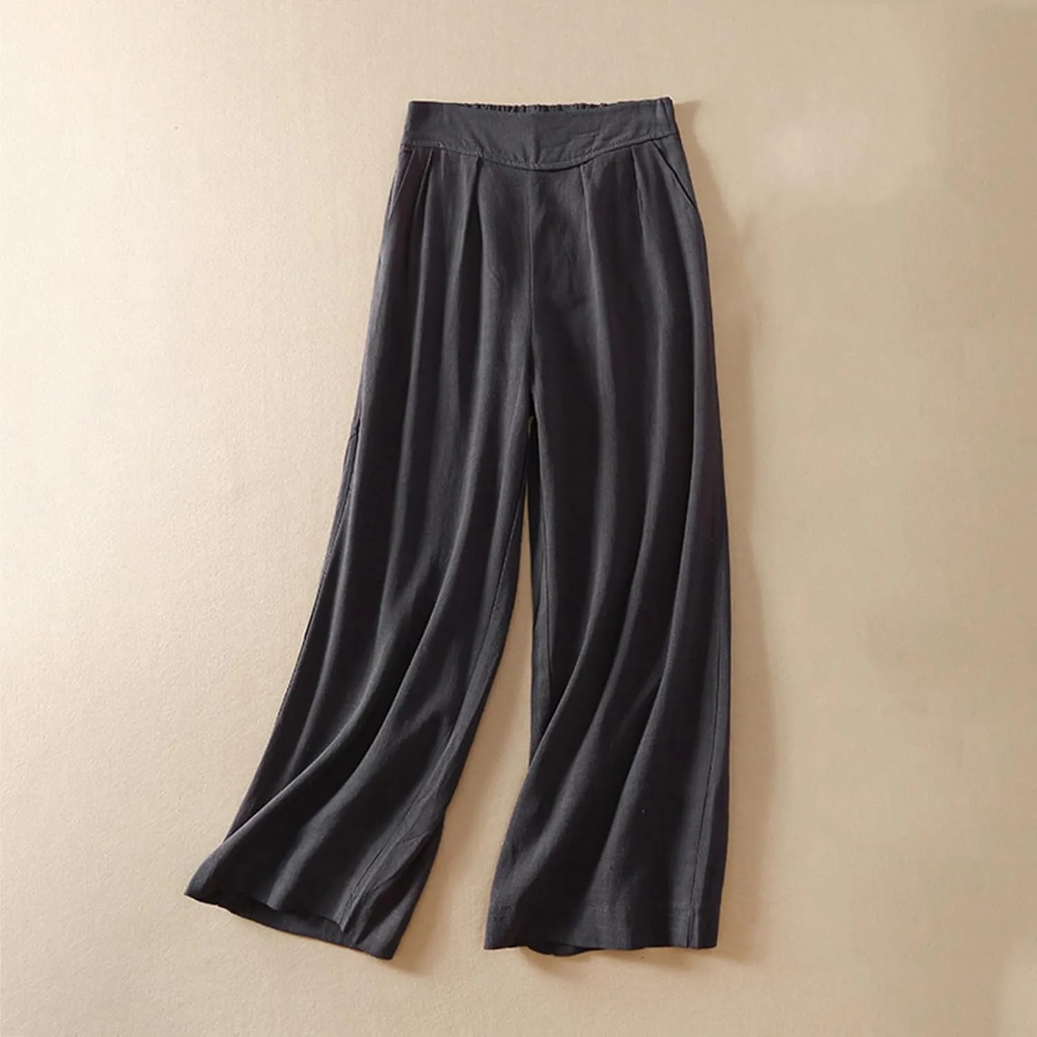 Women's Wide Leg Pants with Pockets High Waist Loose Casual Trousers Business Casual Pants Elegant Vacation Pants