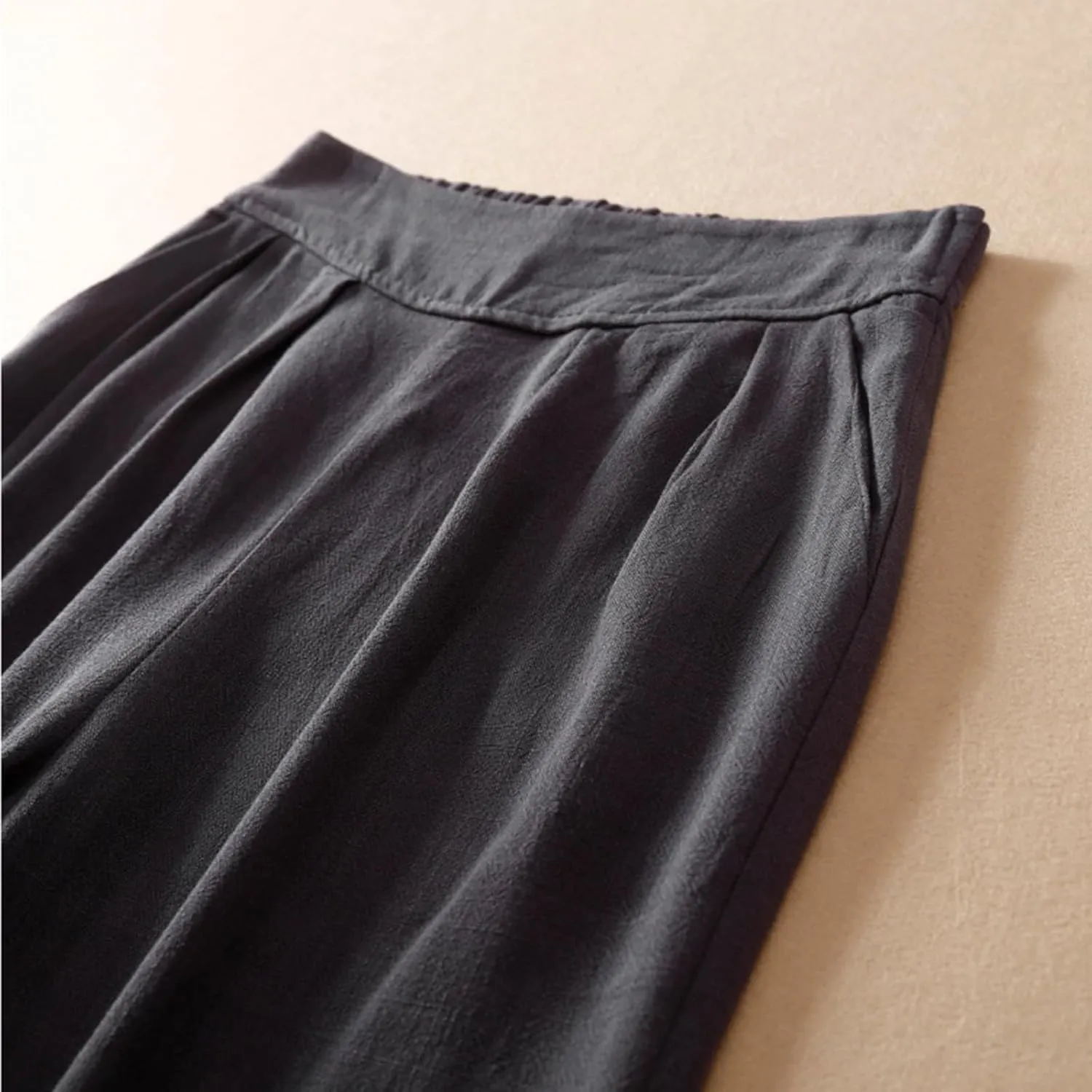 Women's Wide Leg Pants with Pockets High Waist Loose Casual Trousers Business Casual Pants Elegant Vacation Pants