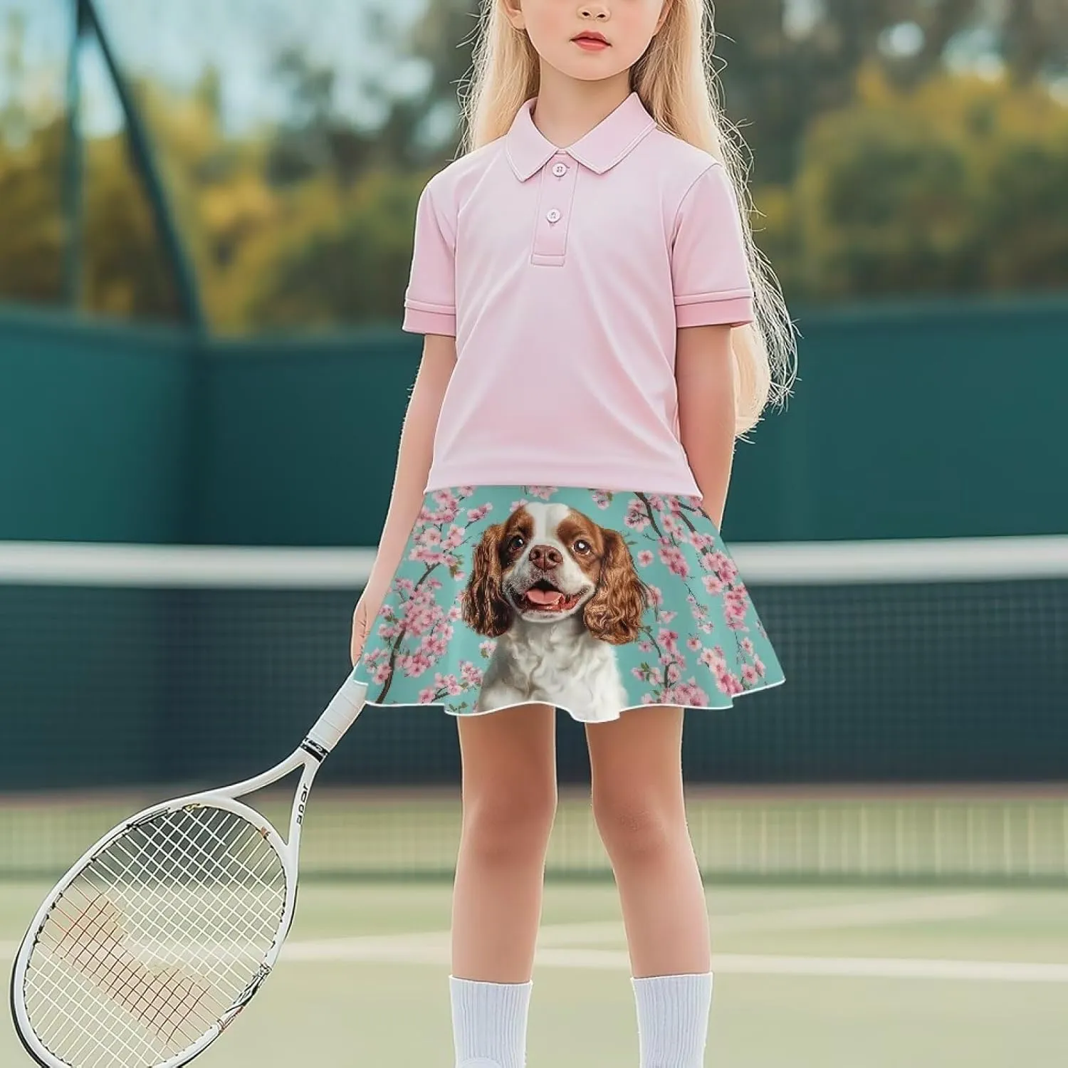 Xpyiqun Tennis Skorts for Girls 5-14 Pleated Athletic Skirt Mini Skirts Summer Quick Dry