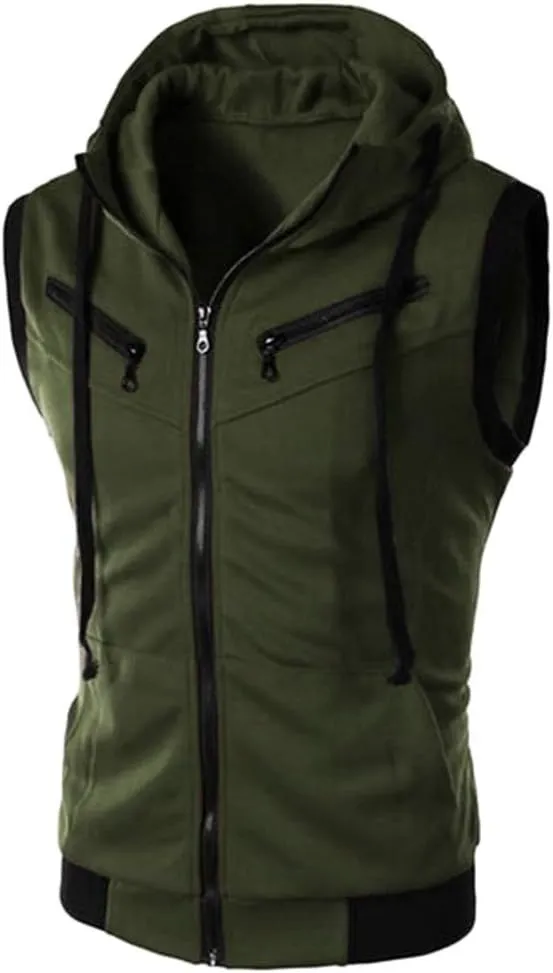 Ymosrh Mens Trendy Hoodie Fashion Men's Summer Casual Hooded Color T-Shirt Short Sleeve Top Blouse Casual Sweater
