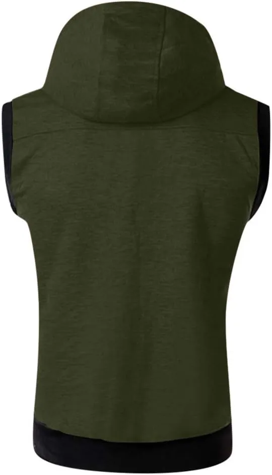 Ymosrh Mens Trendy Hoodie Fashion Men's Summer Casual Hooded Color T-Shirt Short Sleeve Top Blouse Casual Sweater