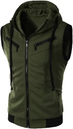 Ymosrh Mens Trendy Hoodie Fashion Men's Summer Casual Hooded Color T-Shirt Short Sleeve Top Blouse Casual Sweater